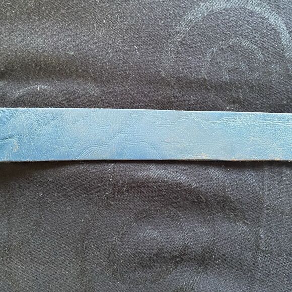 Vintage 70’s Dodge Van Brass Buckled Blue Smitty’s Leather Belt. Van Life. - Picture 8 of 14